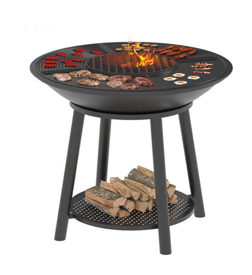 Чугунный Fantastic Grill Везувий Ø 1000 Престиж, с плитой и решеткой гриль