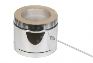 Шибер поворотный 2ШП AISI 430, 1мм - Ø 250мм