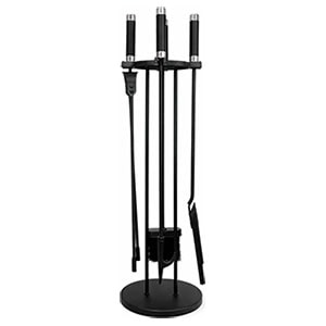 Набор каминный EVEREST K042-SB никель/черный (22*17*70см)