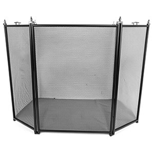 Экран каминный EVEREST FS202-B-B черный (61*96см)