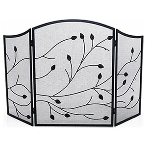 Экран каминный EVEREST FS125-B черный (74*122см)