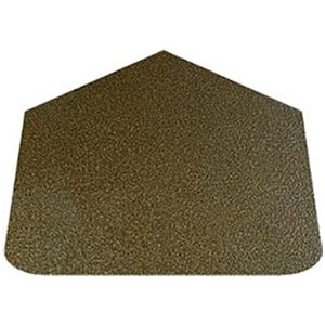 Лист напольный угловой 1095*700*1,5 R100 бронза