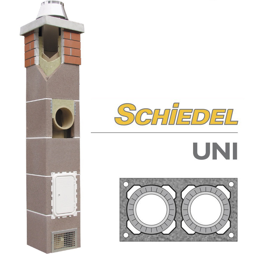 Дымоход Schiedel UNI двухходовой без вент. канала