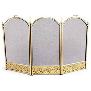 Экран каминный EVEREST FS203-P латунь (61*96см)