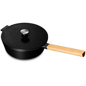 Сковорода Morso с крышкой и деревянной ручкой 2,2 л.