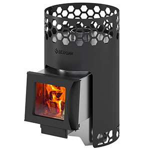 Печь для бани Везувий "Чёрная Пчёлка С" INOX