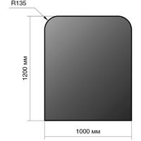 Лист напольный 1200х1000х2 R 135