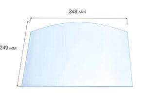 Стекло Везувий 224 - 249х348х4 мм