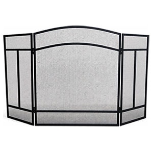 Экран каминный EVEREST FS135-B черный (71*122см)