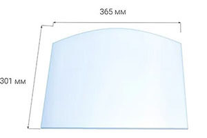 Стекло Везувий 217 - 301х365х4 мм