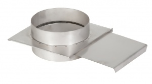 Шибер задвижка 1ШЗ AISI 321, 1мм - Ø 200мм