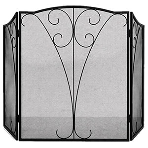 Экран каминный EVEREST FS124-B черный (79*127см)