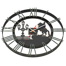 Часы кованные Везувий "Санкт-Петербург"`
