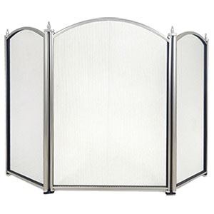 Экран каминный EVEREST FS202-B-C никель (53*85см)
