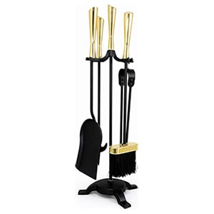 Набор каминный EVEREST K43-PB латунь/черный (21*21*56см)