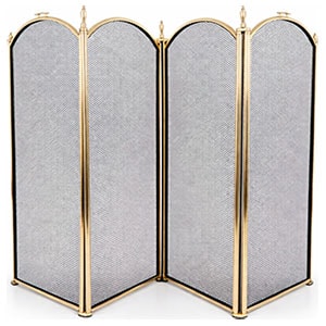 Экран каминный EVEREST FS201-P-A латунь (81*132см)