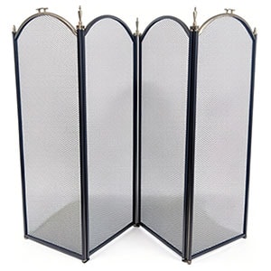 Экран каминный EVEREST FS201-AB-A античная латунь/черный (81*132см)