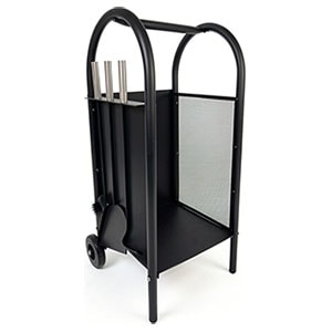 Дровница EVEREST H100-B-B черный (35*32*81см)