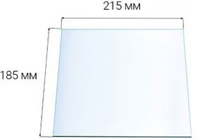 Стекло Везувий 260 - 185х215х4 мм